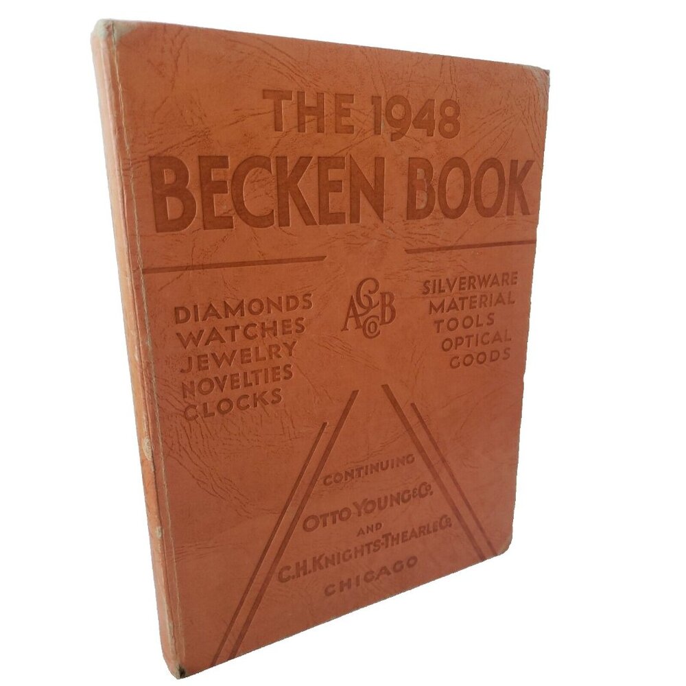Becken Book Wholesale Catalog 1948 Annual Diamond Jewelry Silver Watches Tools